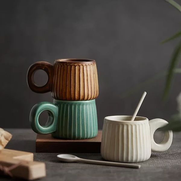 Ceramic mugs with big ears