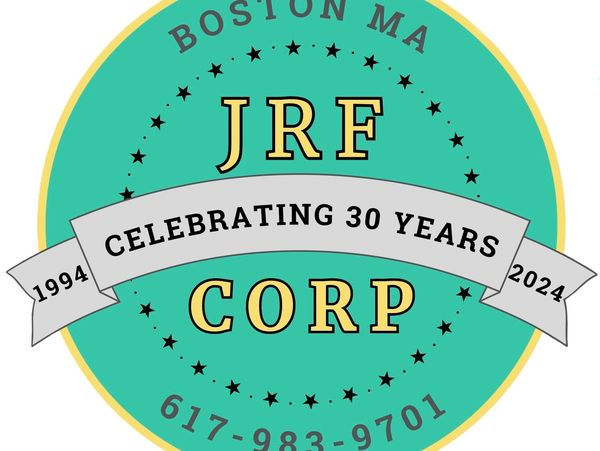 JRF Corp celebrating 30 years from 1994 to 2024 in Boston, MA.