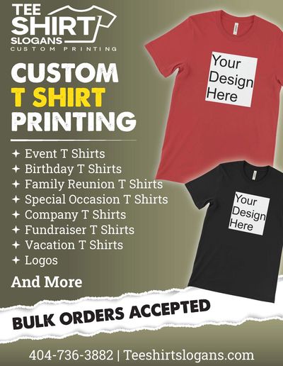 T shirt printing flyer
