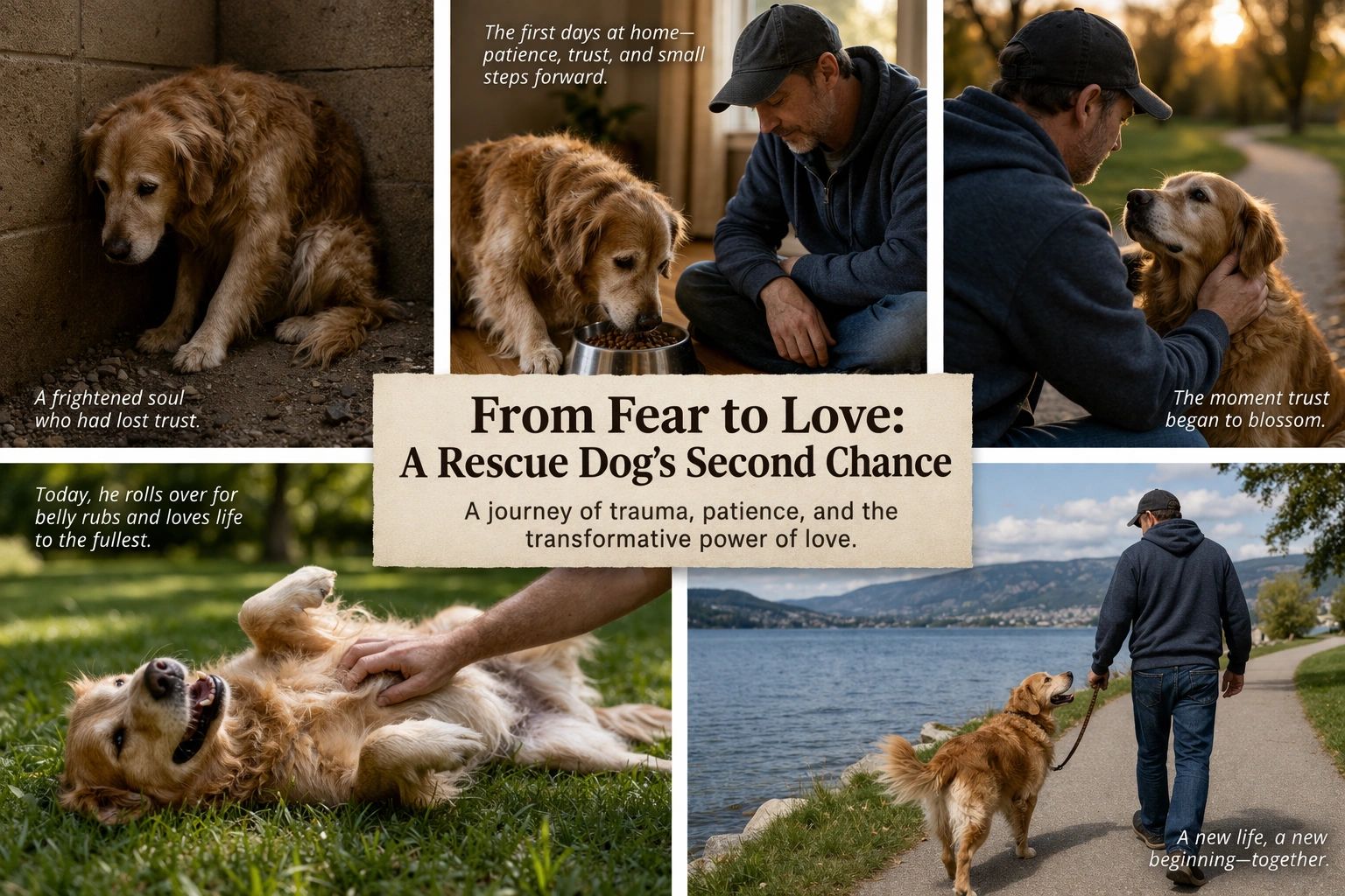 From Fear to Love: A Rescue Dog’s Second Chance