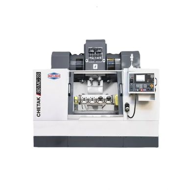 Chetak 80 MC 2S CNC machine with control panel and spindle.