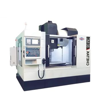 A large CNC machining center labeled CHEETAK 80 MC with control panel and open working area.
