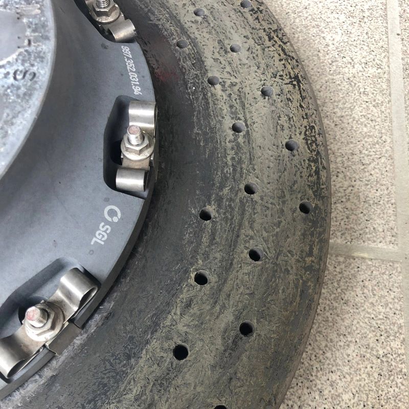 Worn Ceramic Brake