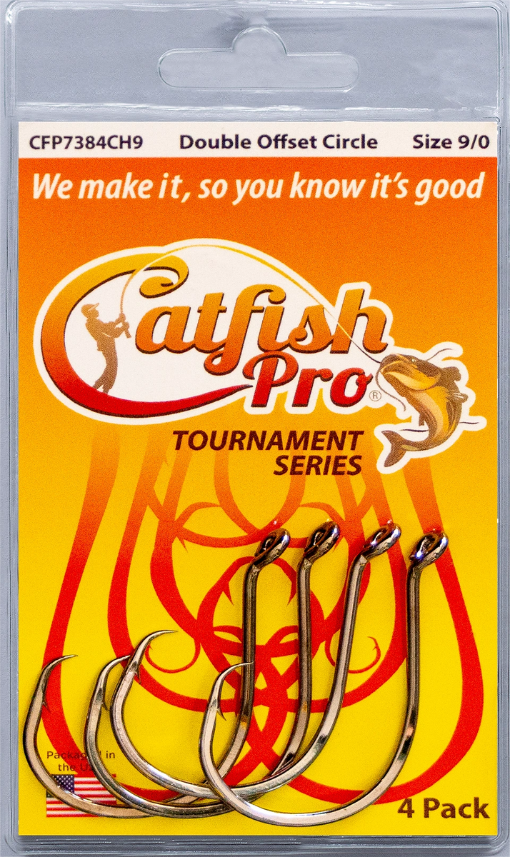 Catfish Pro Tournament Series Double Offset Circle Fishing Hook 9/0