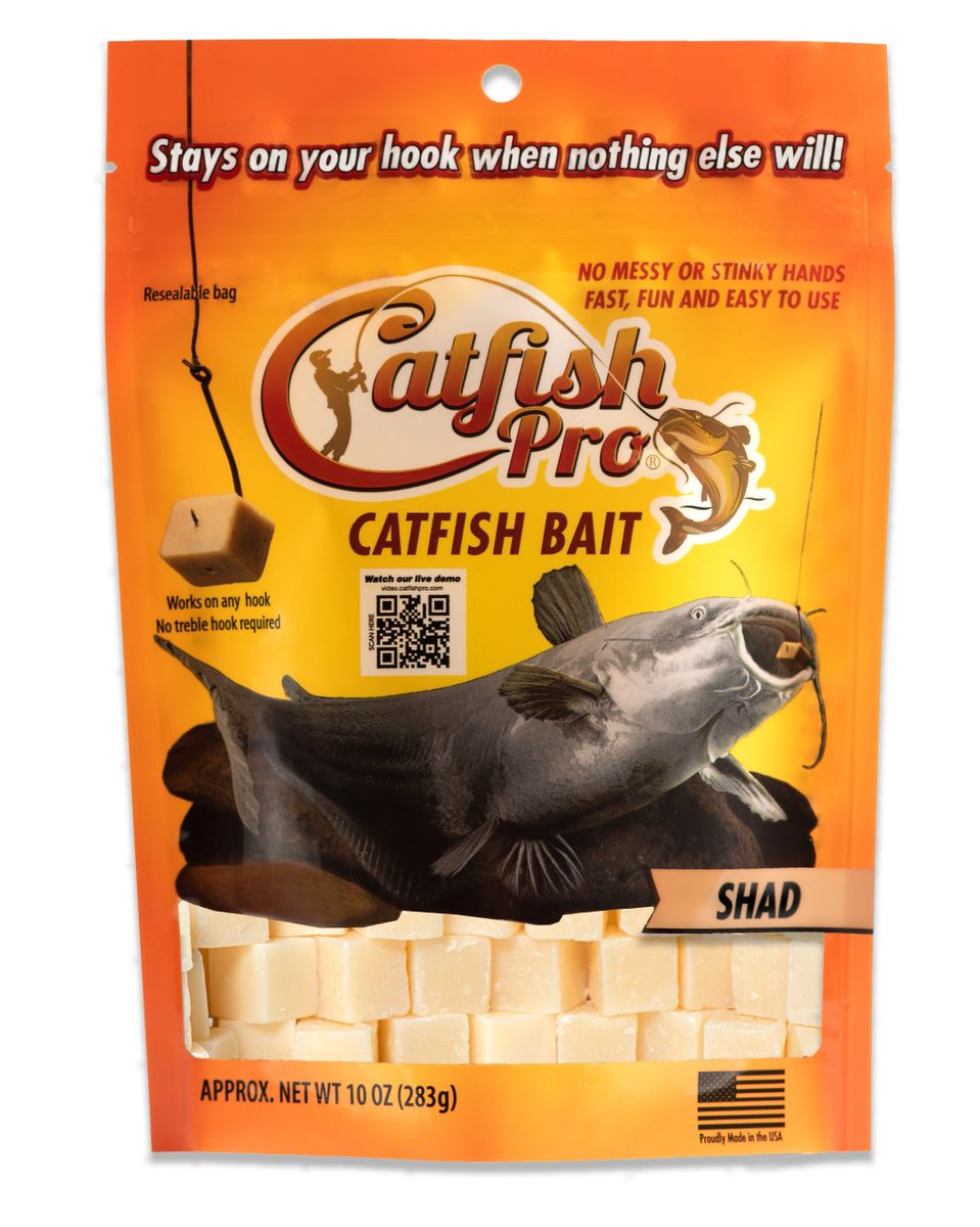Catfish Pro Shad Catfish Bait for Fishing Catches Blue, Channel, and  Flathead Catfish Great for Rod