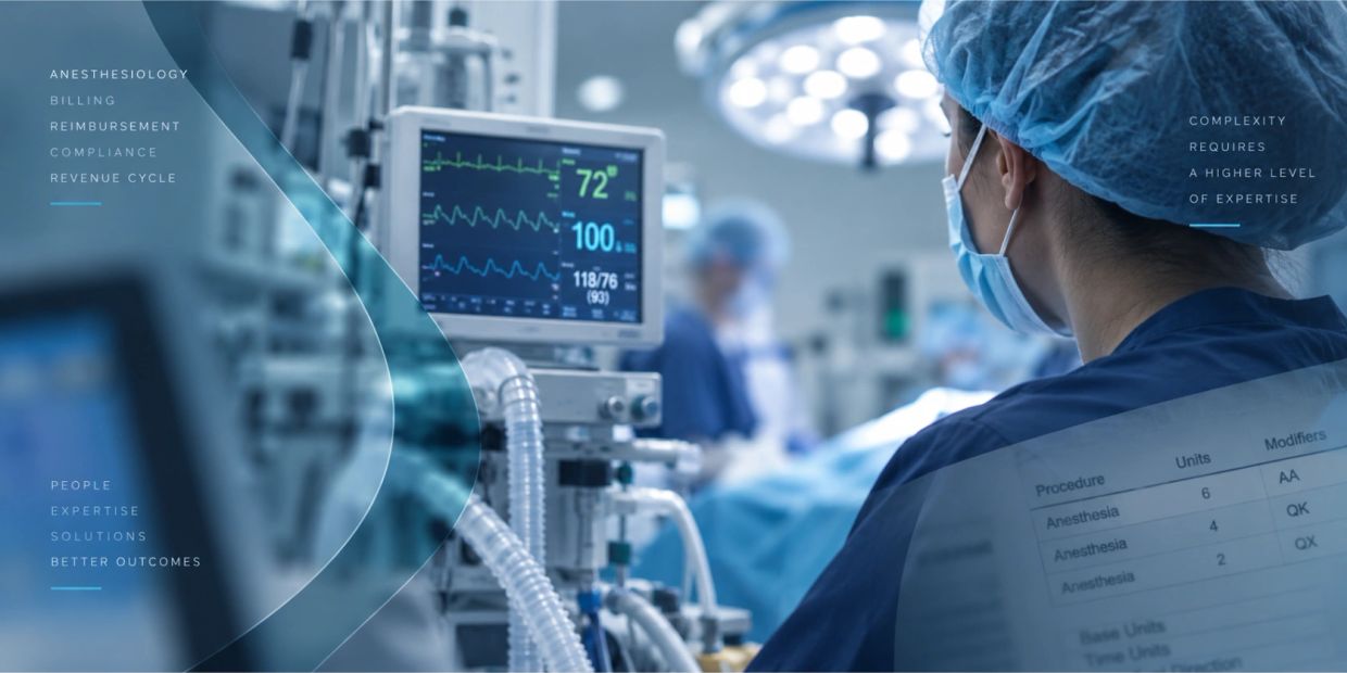 Medical professional monitoring anesthesia equipment in an operating room.