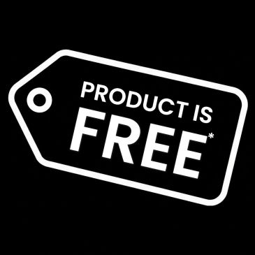 A tag indicating the product is free.