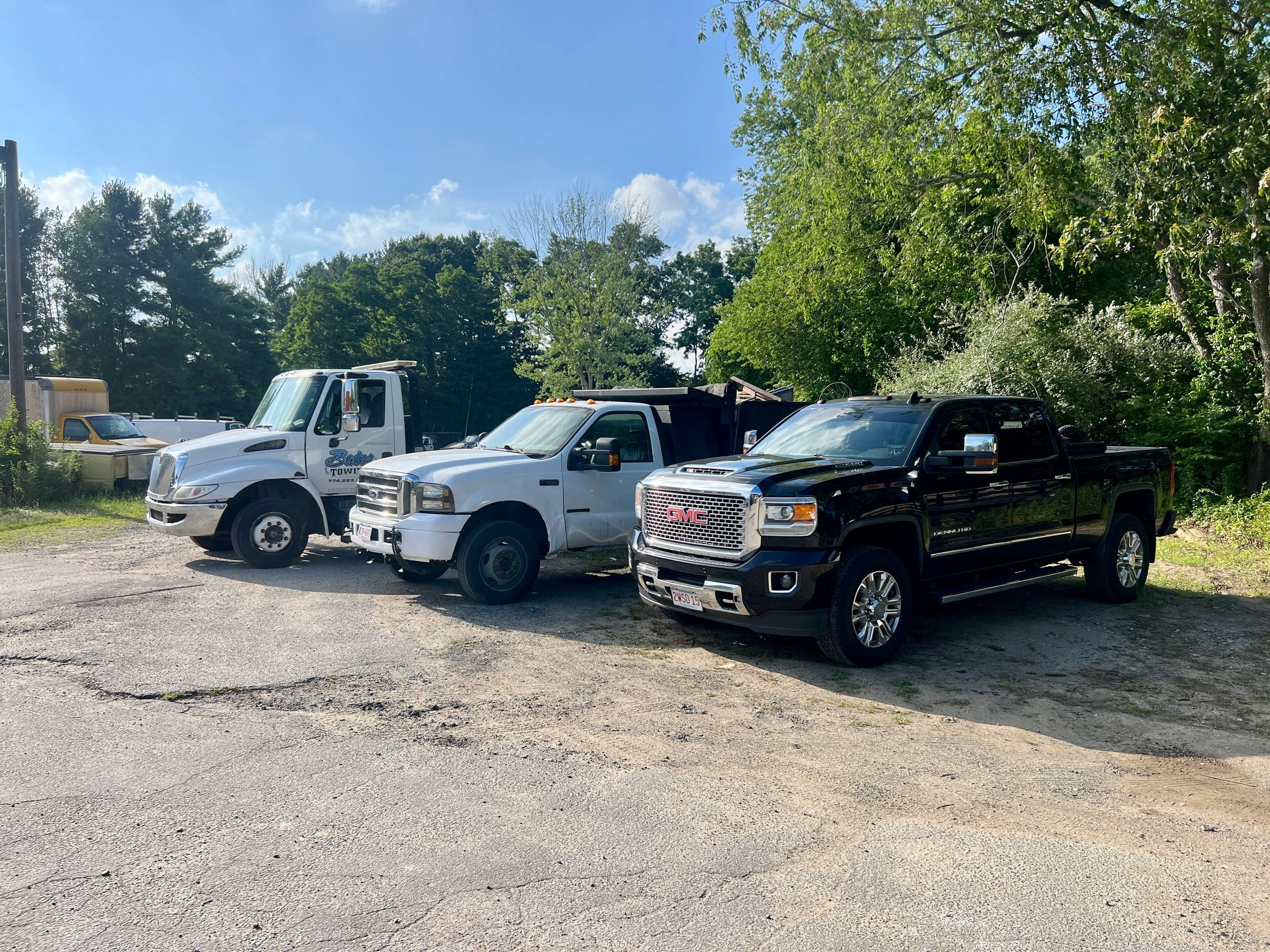 Our Bates Cleanouts trucks ready for fast, professional junk removal in Bridgewater, MA