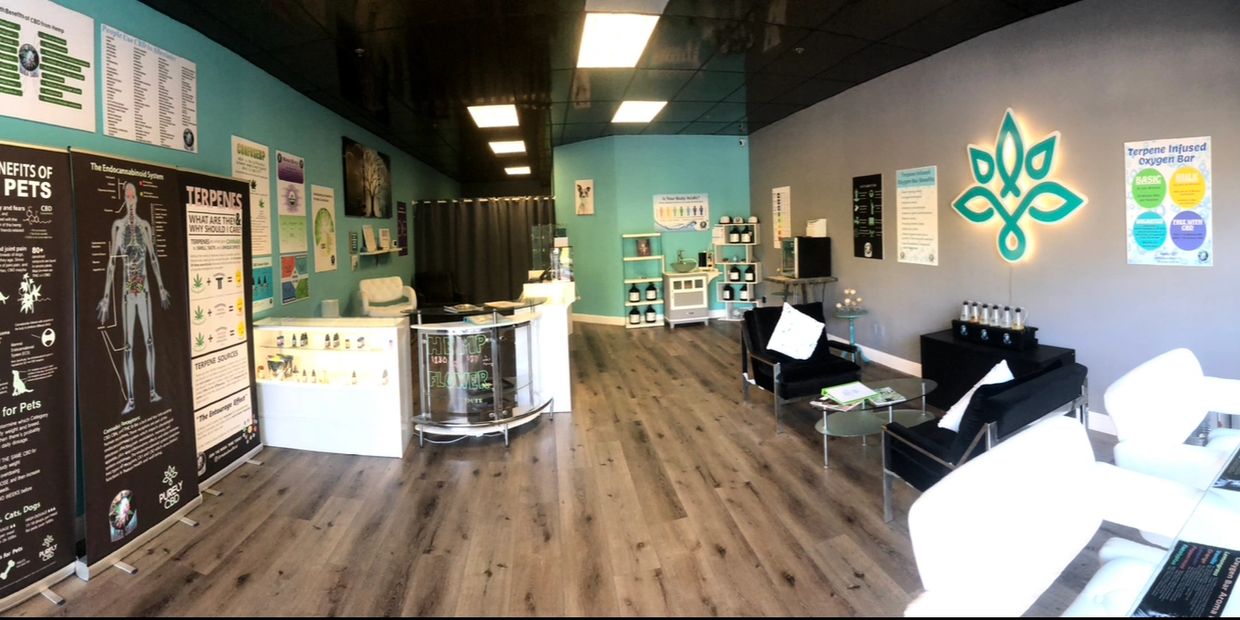 Inside of Elk Grove CBD store