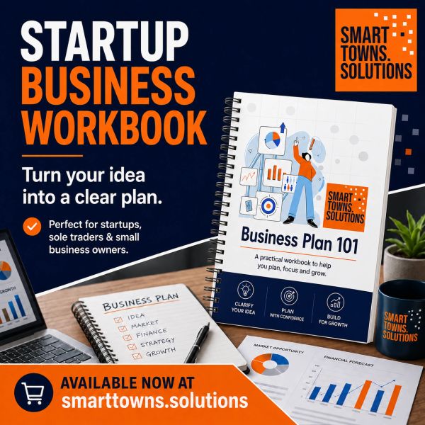 Startup Business Workbook to turn ideas into clear plans for small business owners.