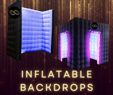 Elevate your photo booth experience with these modern, eye-catching backdrops create a bold visual s