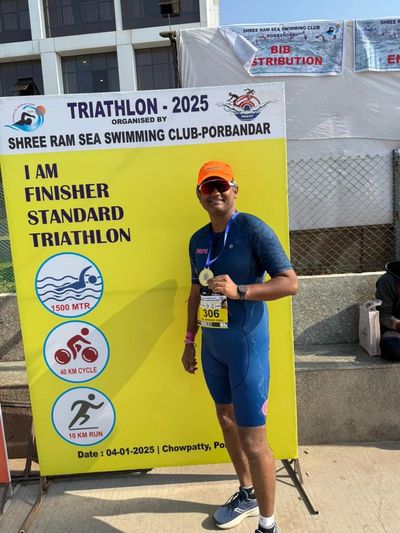 Testimonial by Dr Abhishek - beginner triathlete