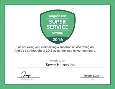 Maintaining a superior service rating for the best sewer cleaning. sewer repairs, and drain cleaning. 