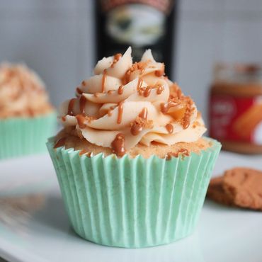 Biscoff cupcake - baileys cupcake