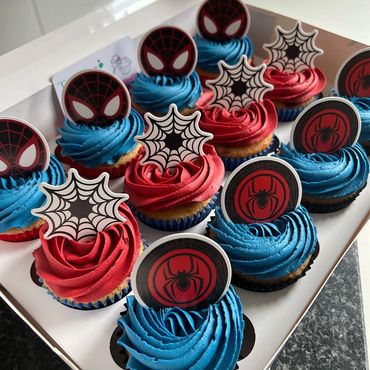 Children’s cupcakes - Spider-man cupcakes 