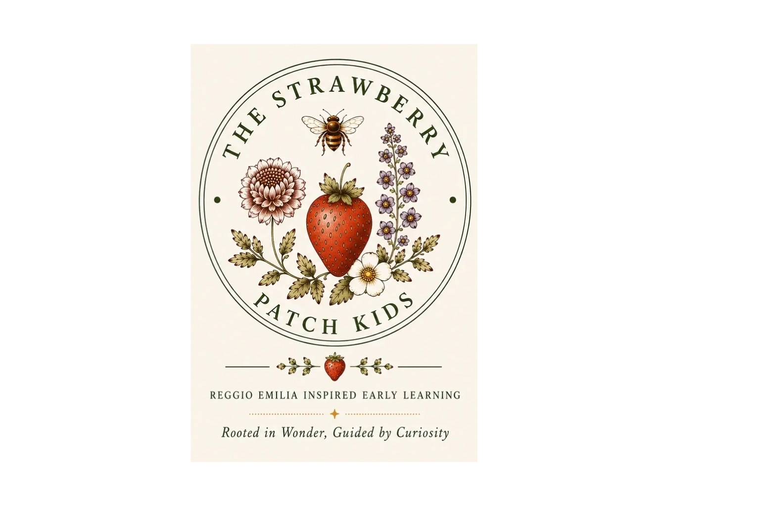 Weekly schedule for The Strawberry Patch Kids' early learning classes.