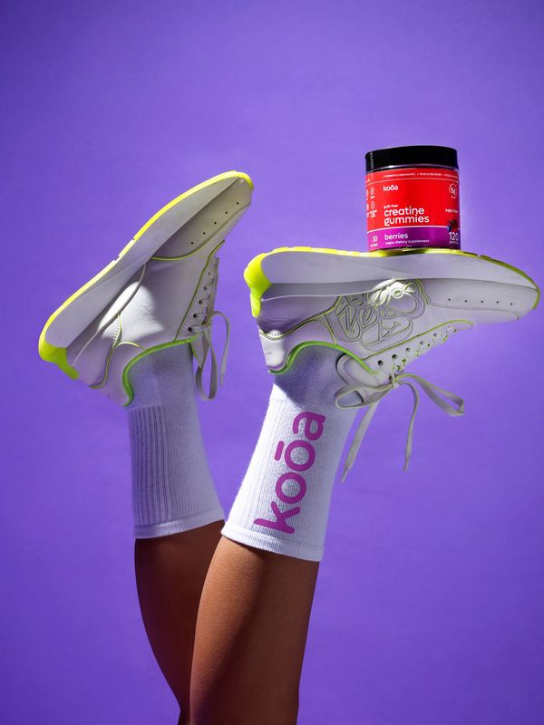 Creatine gummies jar for active individuals