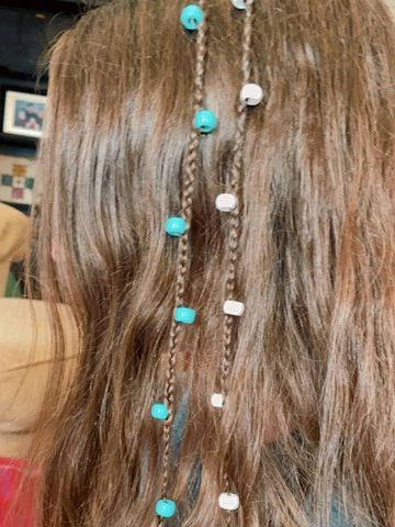 Hair bead braid  Hair braid beads, Braided hairstyles, Beach hair