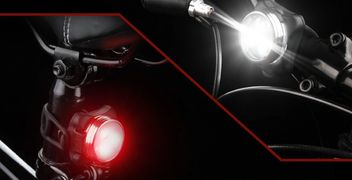 Bike light set USB rechargable high end materials tough shock resistant water resistant proof led
