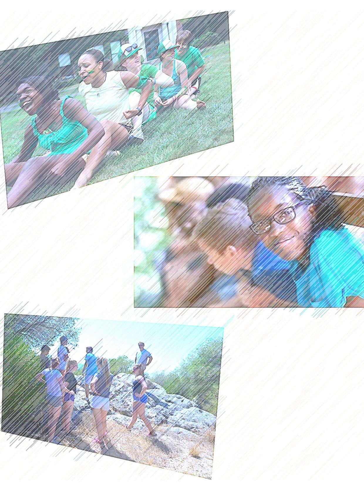Kids enjoying outdoor activities and bonding in groups.