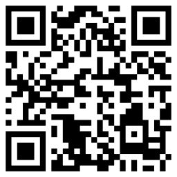 Black and white QR code with a complex pattern of squares.
