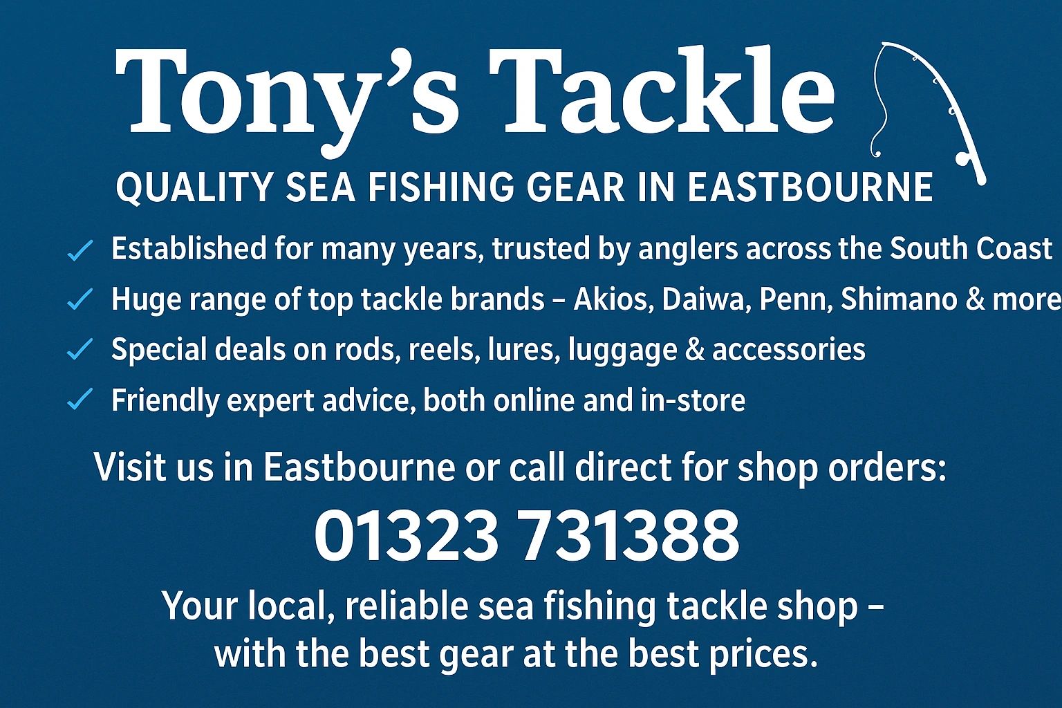 Sea Fishing Tony's Tackle Shop Sea Fishing (Fishing Skills By