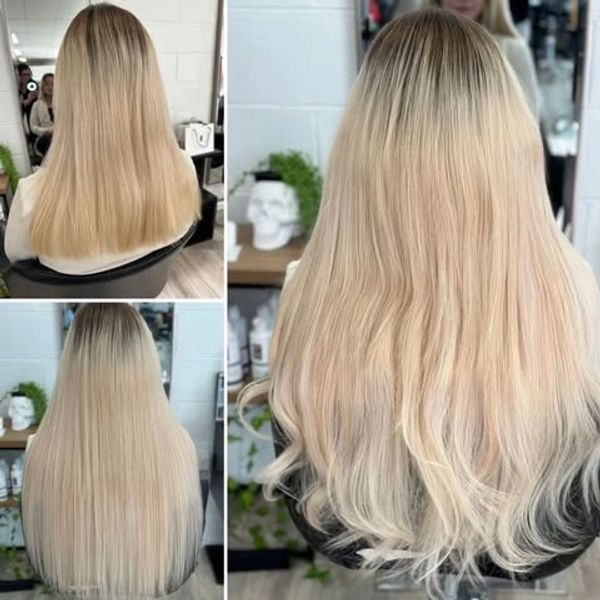 Seamless flat weft hair extension transformation in Coffs Harbour NSW