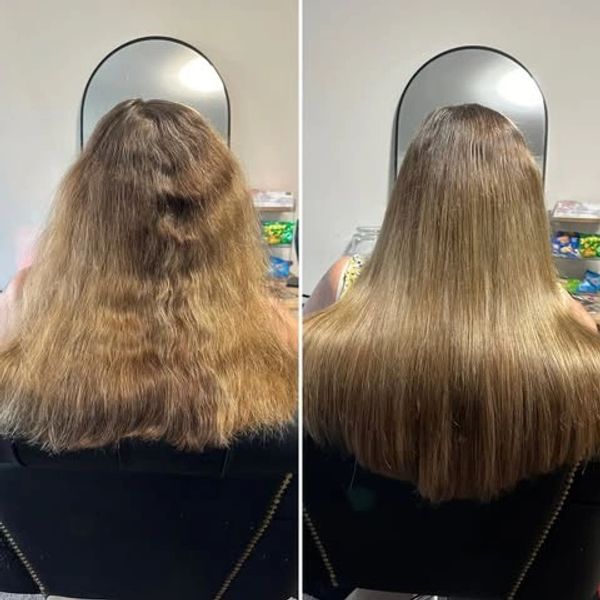 Seamless flat weft hair extension transformation in Coffs Harbour NSW