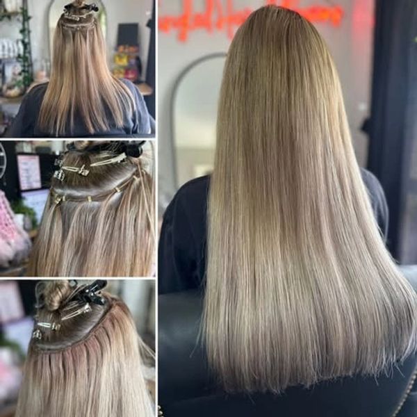Seamless flat weft hair extension transformation in Coffs Harbour NSW