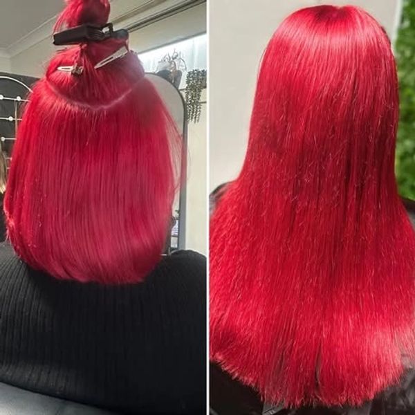 Seamless flat weft hair extension transformation in Coffs Harbour NSW