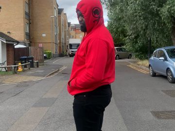 ‘GTB’ (GidzTheBoxer Hoodie) side profile 