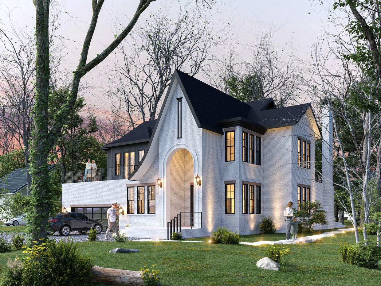 Modern European luxury custom home in Charlotte NC