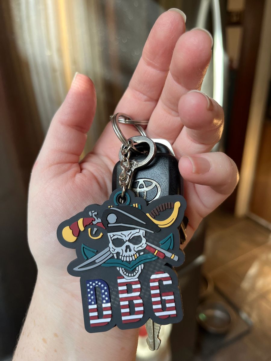 3D DIECUT RUBBER KEYCHAIN