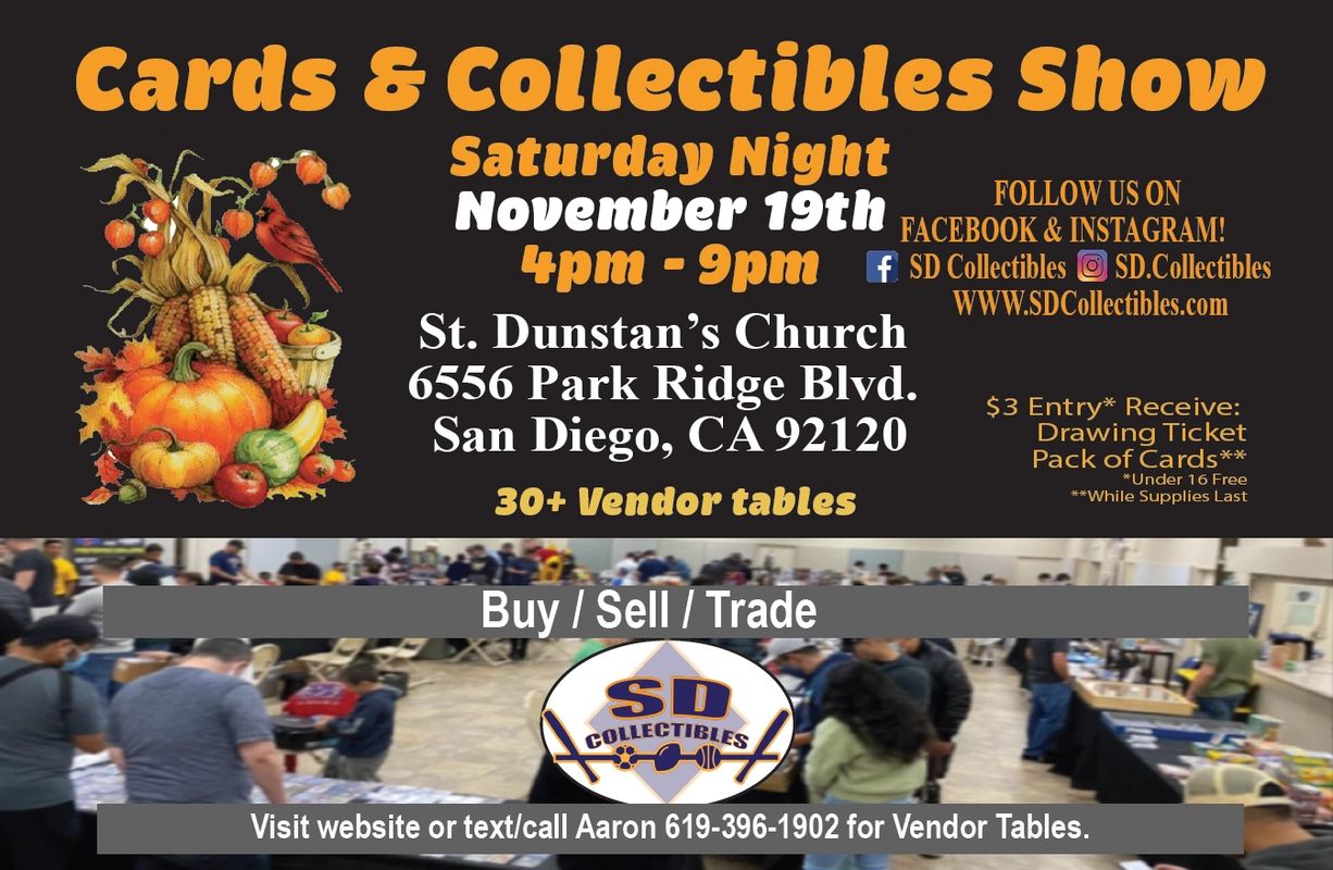 SD Collectibles - Card Show, Sports, Collectibles