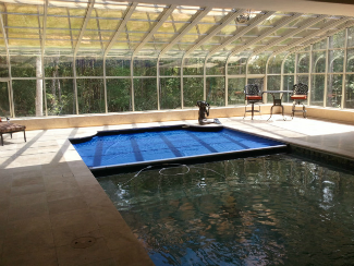 Automatic cover indoor pool