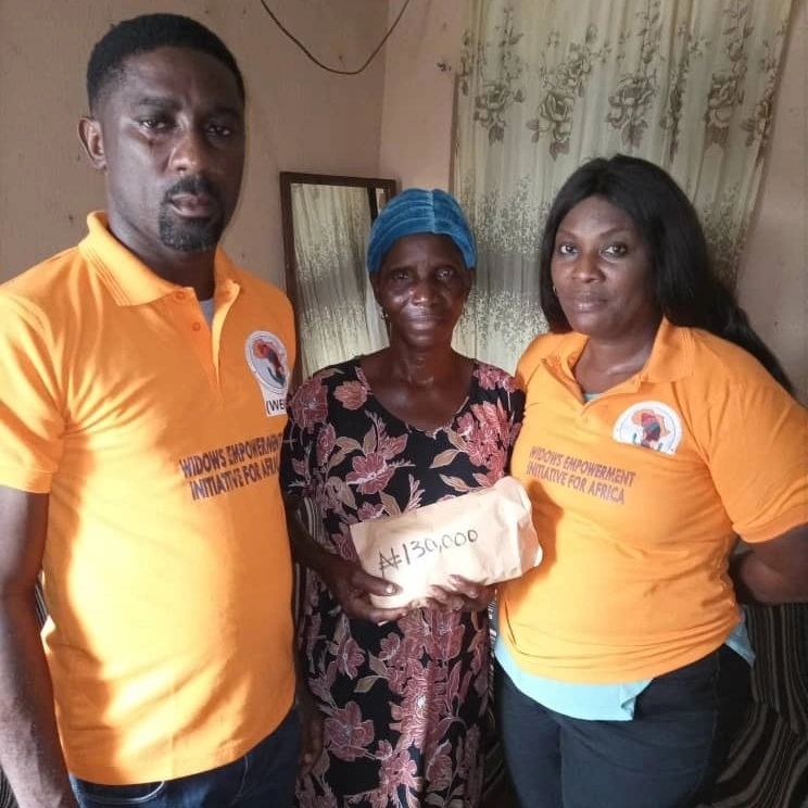 Supporting a Widow in Africa with grant funding.