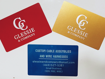 Custome Engraved Business Cards (Metal)