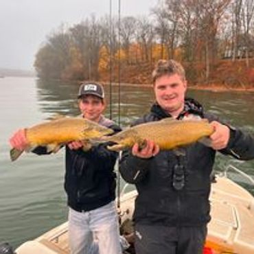 Hard to bead brown trout fishing the Niagara River.