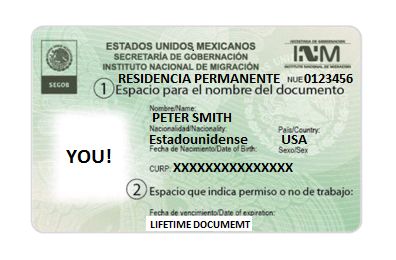 PERMANENT MEXICO GREEN CARD