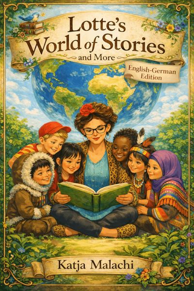 Book Cover "Lotte's World of stories and more" bilingual