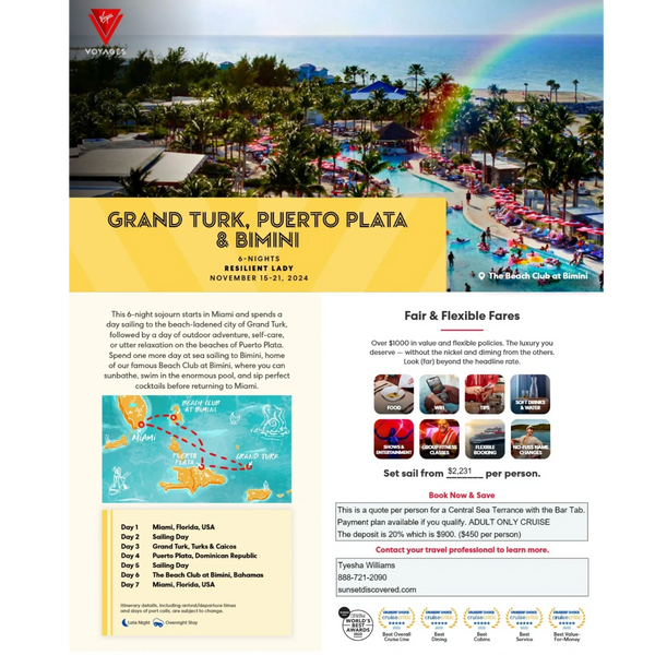 SUNSET TRAVEL DEALS visual data 8