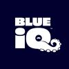Blue IQ logo with tentacle design on the letter Q.
