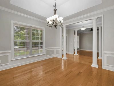 Interior painting in dining room