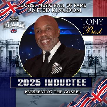 Tony Best inducted into UK Gospel Music Hall of Fame 2025.