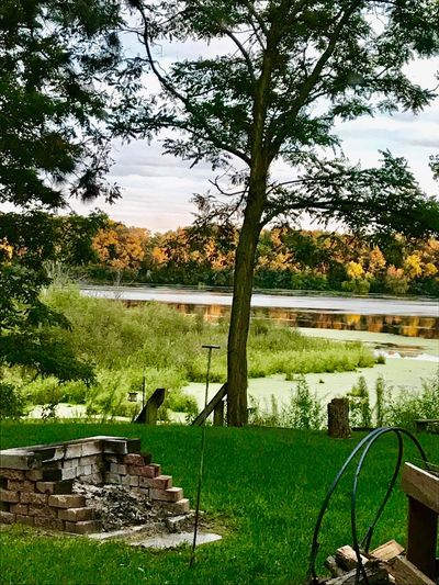 A beautiful scenery with a pond