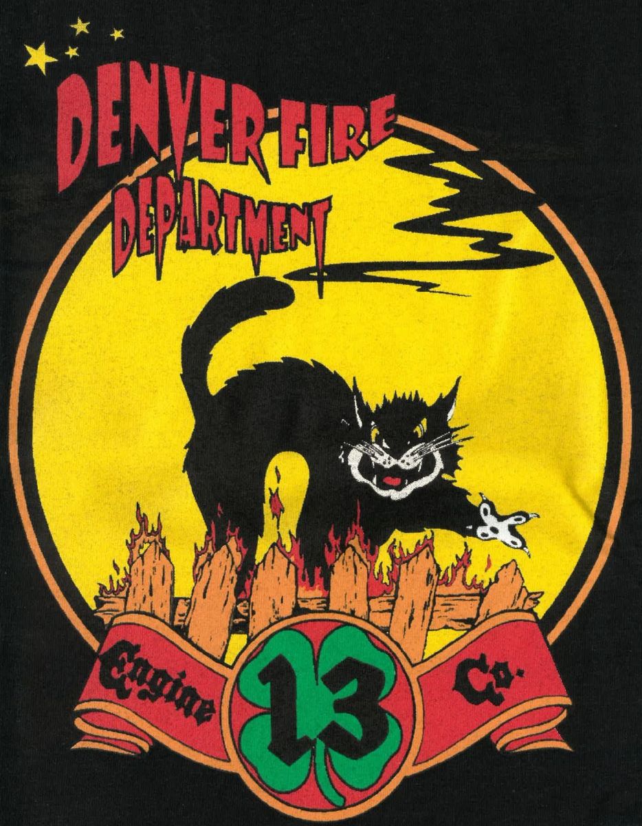 Engine 13 Hat Engine 13 Black Cat Station Shirt