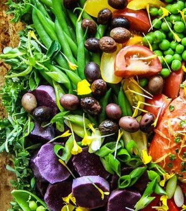 A bowl of vegetables