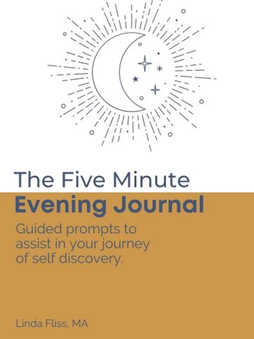 The Five Minute Evening Journal. Journal with prompts for stress and mindfulness