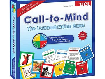 Box "call-to-mind: the communication game," a board game designed to engage players in conversation
