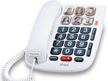 Photo Phone w/ Hands-Free Dialing easy phone for people with disabilities for seniors with dementia